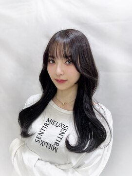 ユーフォリア 池袋東口駅前店(Euphoria) 【垢抜けくびれヘア MITSUKI】顔まわりカット×透明感ラベンダー