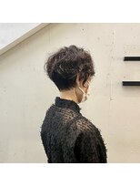 ハルキ ミナト ジャパン オオサカ(HARUKI MINATO japan OSAKA)&nbsp;40代50代大人かわいいショートボブｘ小顔ひし形パーマ