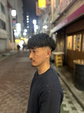 ヒロギンザ 上野店(HIRO GINZA) スペインカールフェードスキンフェード