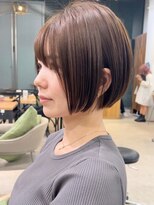 ビューエヒメ(VIEW EHIME)&nbsp;大人カワイイ小顔になるワンレンネビージュ黒髪ボブルフ髪質改善