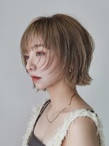 シスタ(SISTA)&nbsp;ハイトーンフェイスレイヤーボブ外ハネ顎ラインボブ【自由が丘】