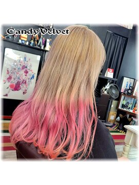 美容室キャンディー ベルベット(Candy Velvet) みんなから愛される柔らか毛先ピンクカラー