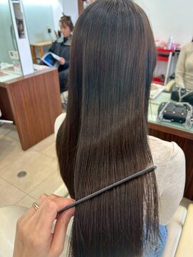 ヘアーアンドエステ ハラダ 滝ノ水店(Hair&Esthe Harada) 縮毛矯正　ぷる艶ストレートロング