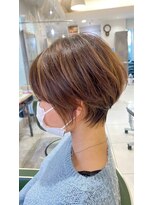 アース オーセンティック 岡山青江店(EARTH Authentic) ふんわりくびれショートヘア