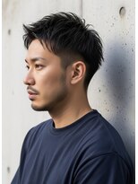 ▼フェザーショート/メンズカット/ツーブロック/ビジネスマン