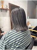 バレイヤージュハイライト×シルバーグレージュ