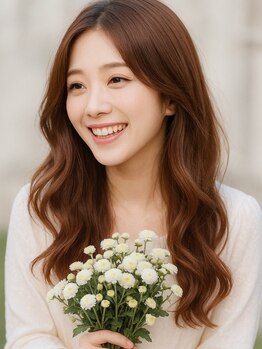 ディストーション(DISTORTION)の写真/女性らしい柔らかいふんわりパーマはいかがですか?自宅でのスタイリングも簡単でお洒落なスタイルに☆