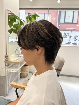 ミエル ヘア 新宿(miel hair) men's hairメッシュキャップハイライト