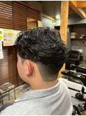 MEN’S HAIR/波巻きツイストスパイラル/リバースセンターパート