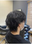 ウルフ×シャドウパーマ【アルター鎌取店　今吉】