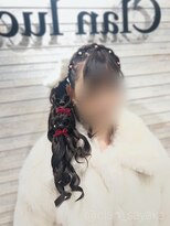 クランルシェ(clan luce)&nbsp;ハートサイドポニー/心斎橋ヘアセット