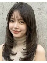 モッズヘア 越谷(mod's hair)&nbsp;バタフライカット大人美人ワンホンレイヤーロングA9越谷20代30代