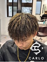 カルロイースタイル(CARLO e-style)&nbsp;パイルツイストパーマ／スキンフェード／メッシュ