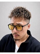 ヘアスタジオ ロメオ(hair studio Romeo)&nbsp;大人スパイラルパーマ×テーパーフェード