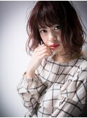 *bliss川口*大人かわいい♪甘めカラー☆くせ毛風ミディx