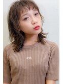 【Pilina 伊藤】 無造作外ハネミディアムレイヤー