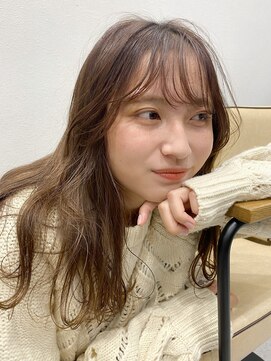 カモン(CAMON) 【ブリーチなしダブルカラー】 ゆるふわロングベージュ