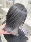 ＼白髪ぼかしバレイヤージュ×グレージュ／