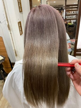 美容室 メザミー MESAMIES 潤い天使の輪★髪質改善で触りたくなるロングストレートヘア