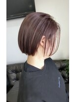 ヘアーアンドアイラッシュ ヨーク(Hair&eyelash york's)&nbsp;ピンクバイオレット　ミニボブ