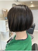 ぱつっと切りっぱなしボブ♪