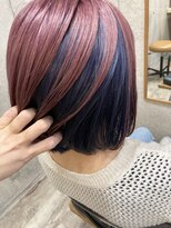 ヘアメイク ゼロ(0)&nbsp;pink×ネイビー