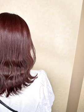 美容室 ハルミ ヘア リゾート 川口店(Harumi Hair Resort) カシス ピンクベージュ