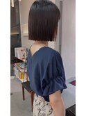 ＊髪質改善ナチュラルストレート×切りっぱなしボブ＊