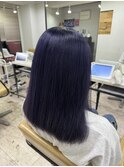 セミディワンカール姫カットダークラベンダーケアブリーチ所沢
