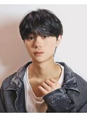 韓国メンズヘア シースルーマッシュ