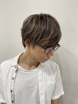 ネイロ 錦糸町(NeiRo)&nbsp;ハイライトカラーメンズマッシュ白髪ぼかしグレージュカラー