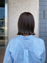 フロア(FLOOR)&nbsp;フラットボブ/外はね/アイスベージュ