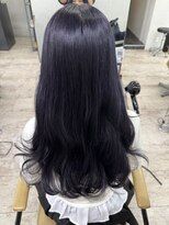 アジールヘア 所沢プロペ通り店(agir hair)&nbsp;ダークラベンダーグレーイメチェン美髪ダブルカラー所沢