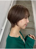 ショートカット/髪質改善縮毛矯正白髪ぼかしレイヤーカラーボブ