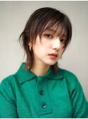 【GEEKS渋谷】顔周りレイヤー/ウルフカット/前髪あり/春夏カラー