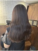 大人かわいいラベンダーベージュ透明感ブラウンヘア渋谷mutsuki