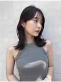 顔まわりレイヤー/くびれヘア