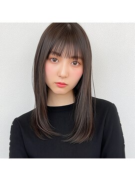 モンド ヘアクリエーション 和田店(monde hair creation) 【monde】内巻きストレート×シースルーバング×髪質改善