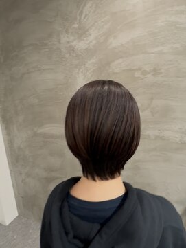 色気のあるショートボブ