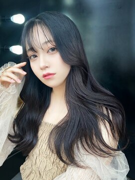 アイティー バイ アルバム 浦和店(IT by ALBUM) 前髪カットロング韓国ヘア顔周りレイヤー_F21258