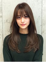 赤れんがアネックス(ANNEX)&nbsp;似合わせカットレイヤーくびれヘアブラウンベージュ顔周りカット