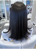 zero髪質改善ストレート つるりんちょ。