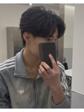 ビカムメンズヘアー 栄店(become men's hair) フェザーショート/パーマ/毛流れ