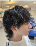 【大人男性にオススメ】カット+デザインパーマ+眉カット　 ￥11000→￥9900