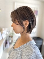ヴィフ ヘアアンドデザイン(Vif hair&design) ブリーチなしシフォングレージュ×美フォルムショート