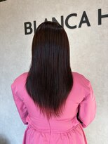 ブランカヘアー 西尾(BLANCA HAIR)&nbsp;ツヤ感たっぷりオレンジカラー