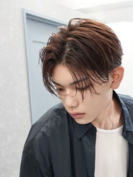 ネクストセカンド 表参道(NEXT2nd) シャドウパーマコンマヘアナチュラルセンターパートツーブロック
