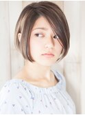 30代40代50代に人気トップふんわりボリューム内巻き前下がりボブ