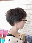 インナーカラー×ショートマッシュ