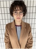 カーリーショート女子